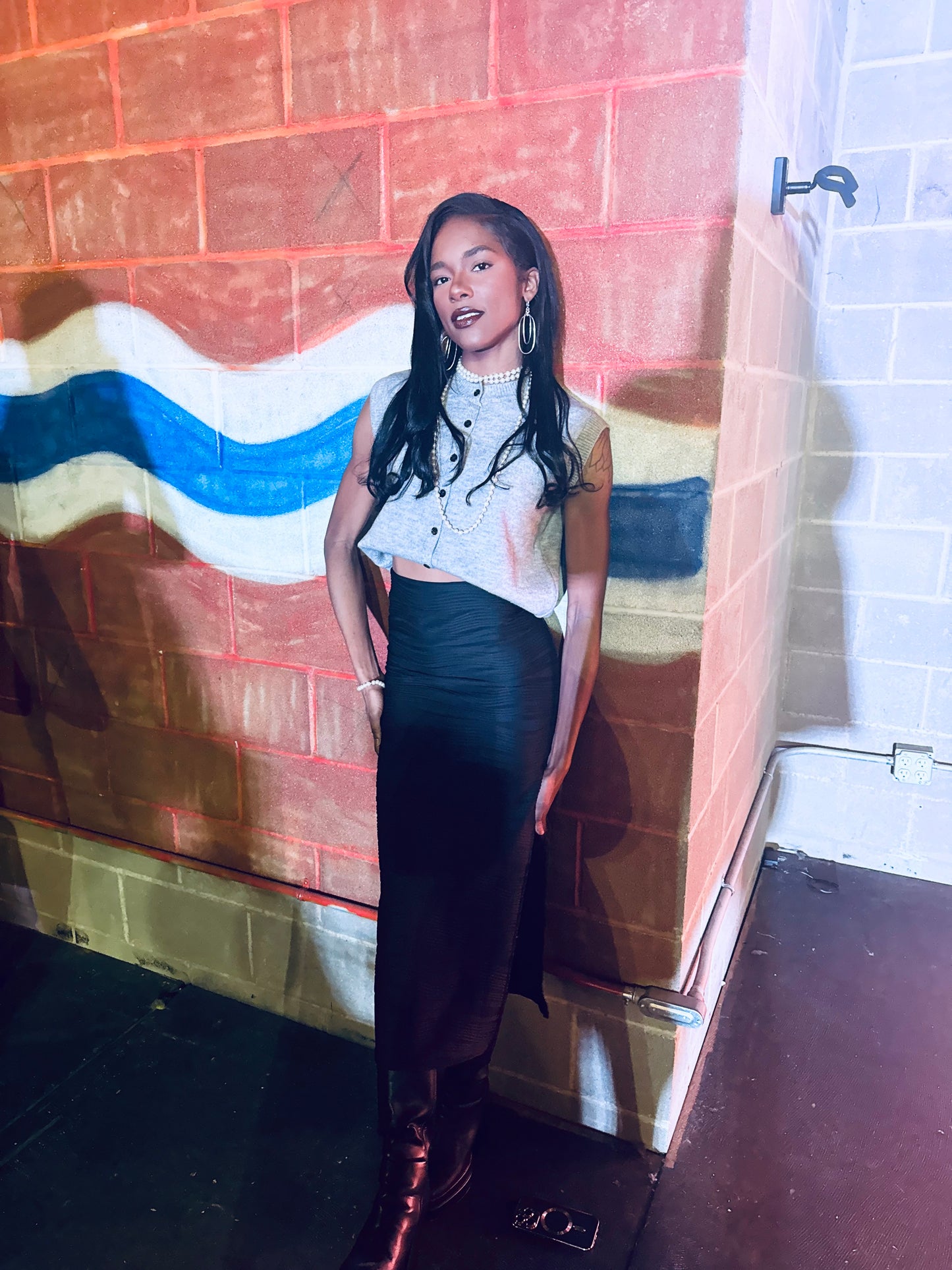 Long Slit Skirt