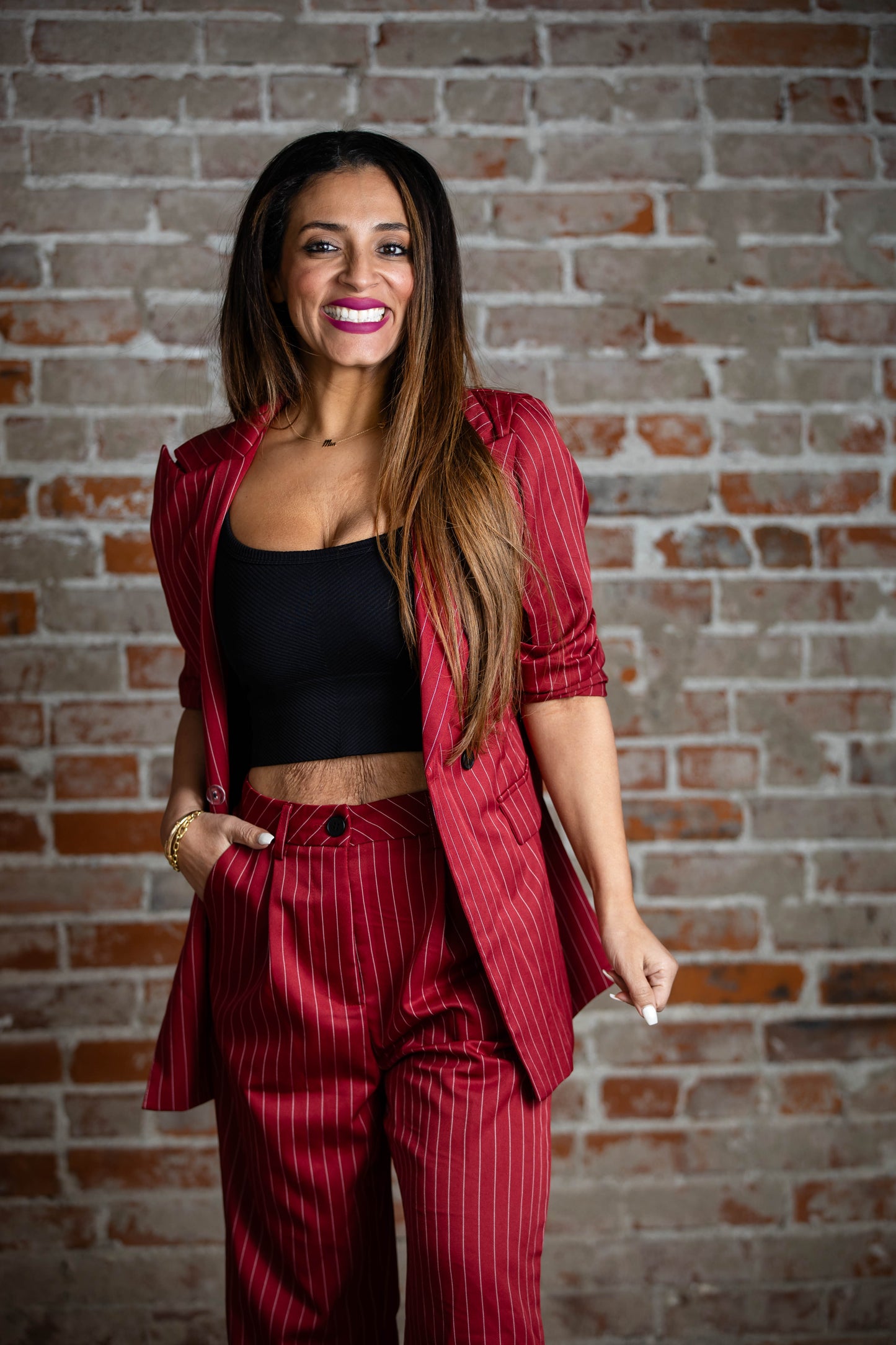 Pinstripe Suit