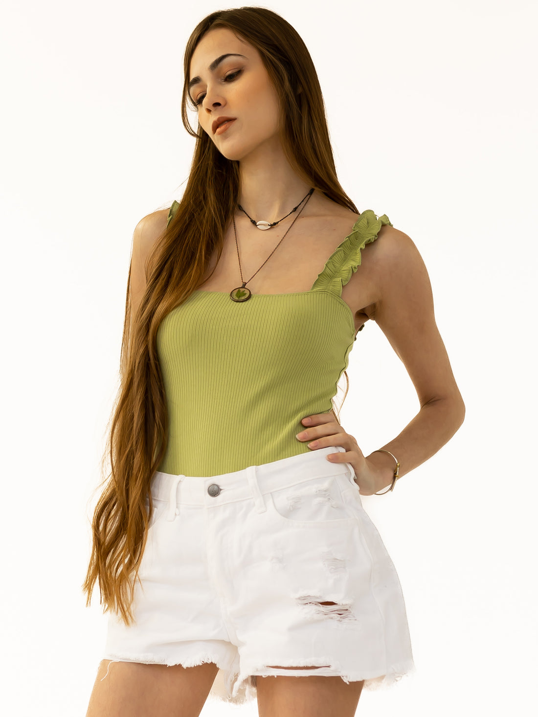 Malaga bodysuit in Pale Green