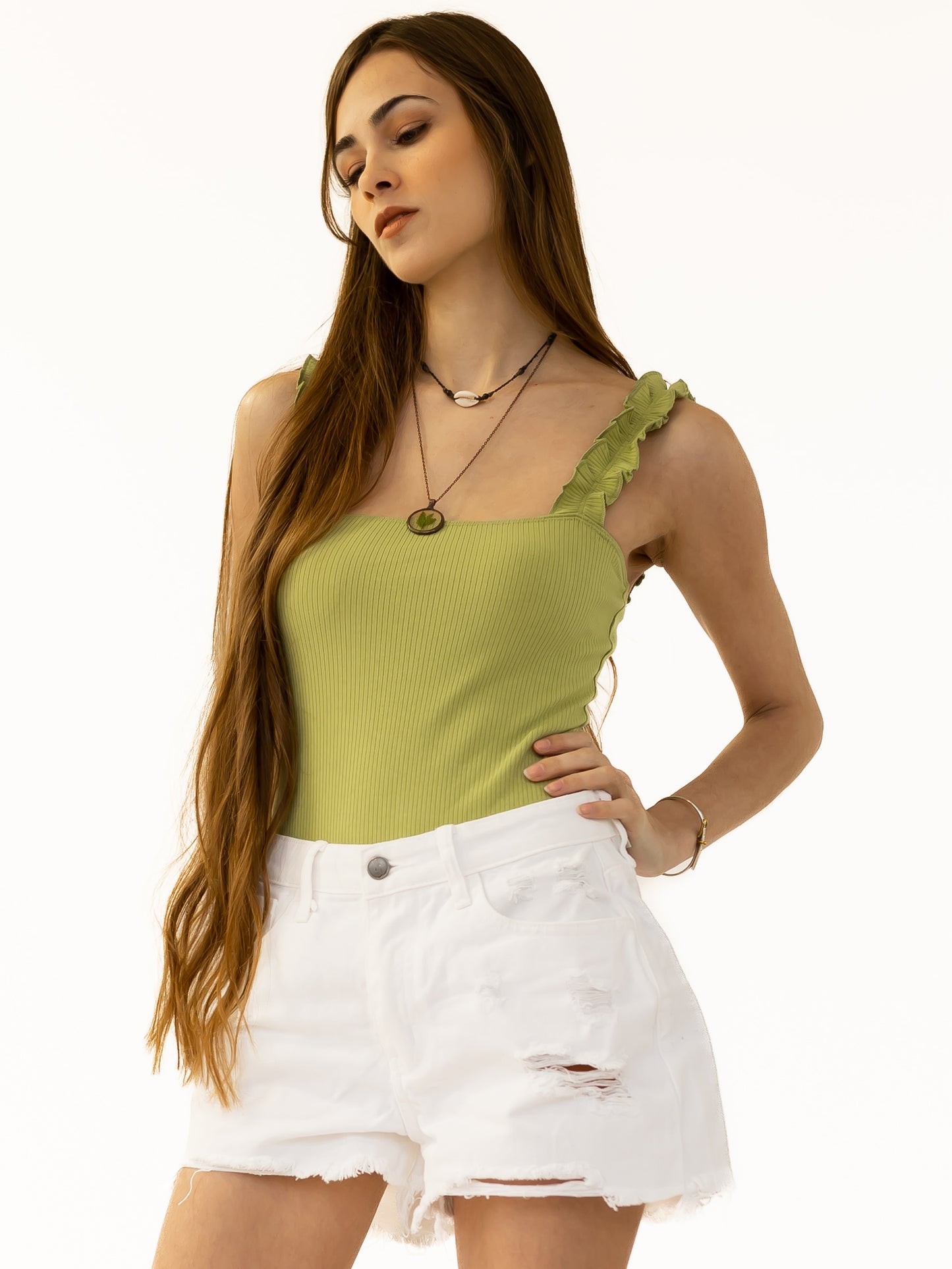 Malaga bodysuit in Pale Green
