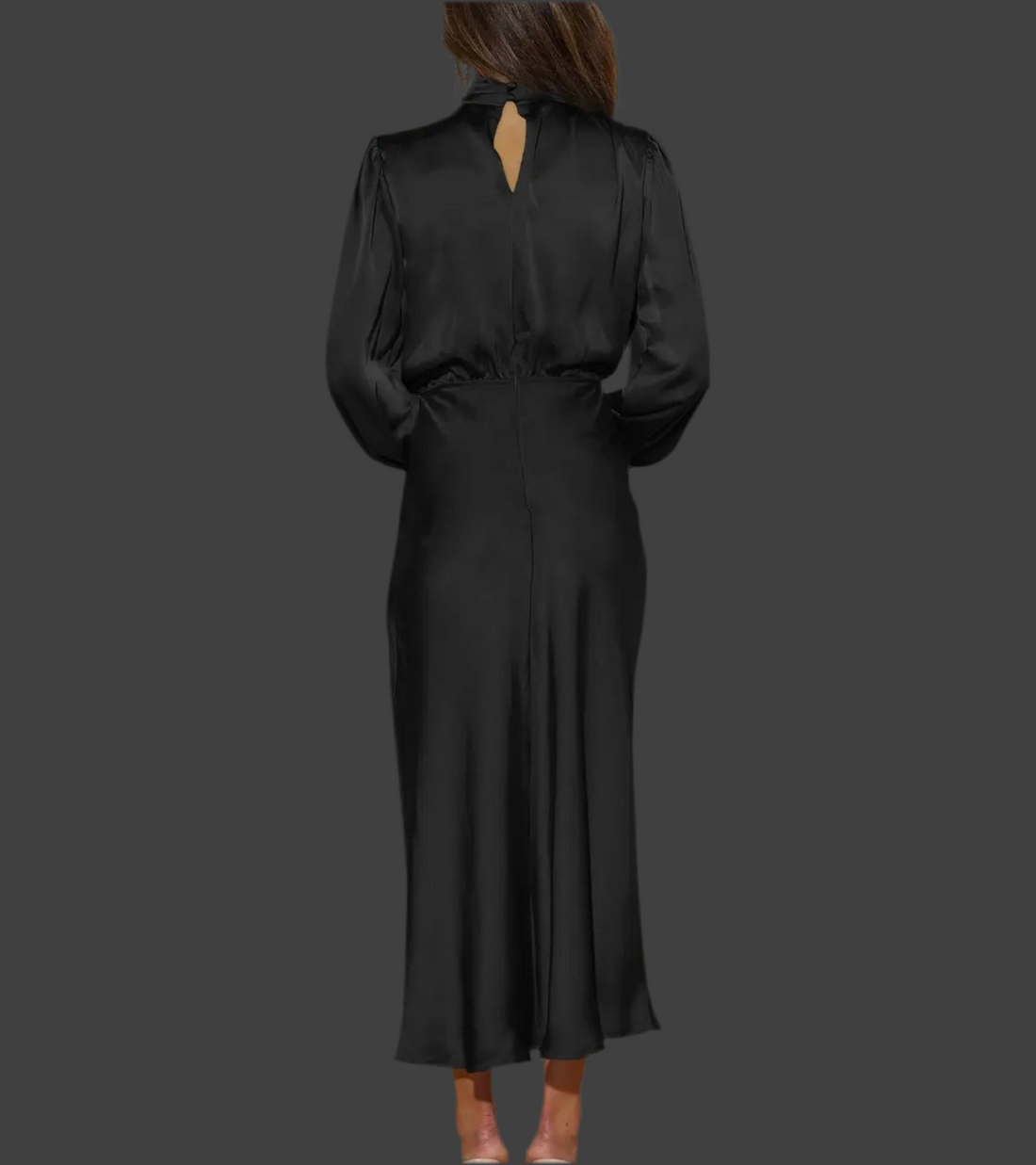 Black Satin Dress