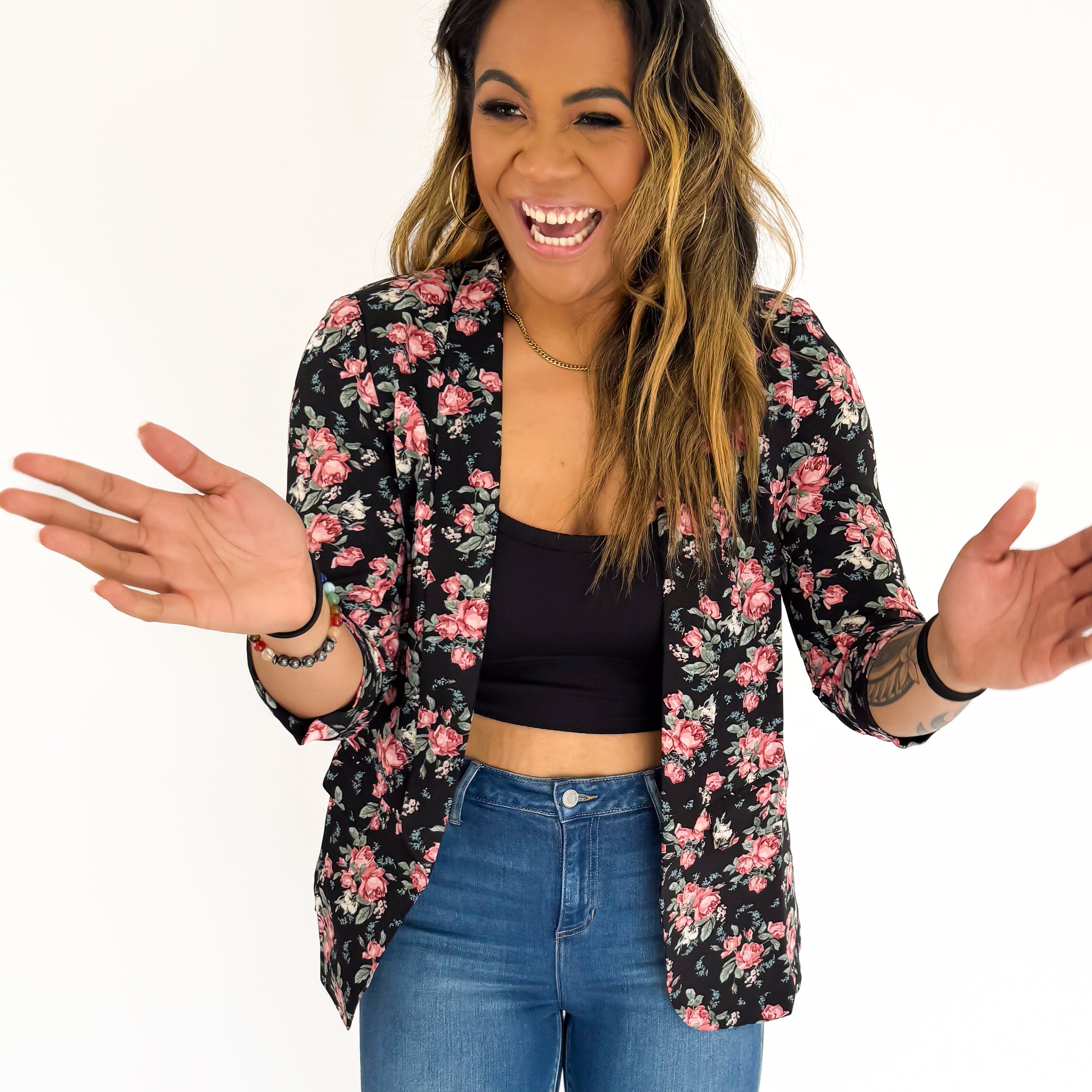 Floral Blazer