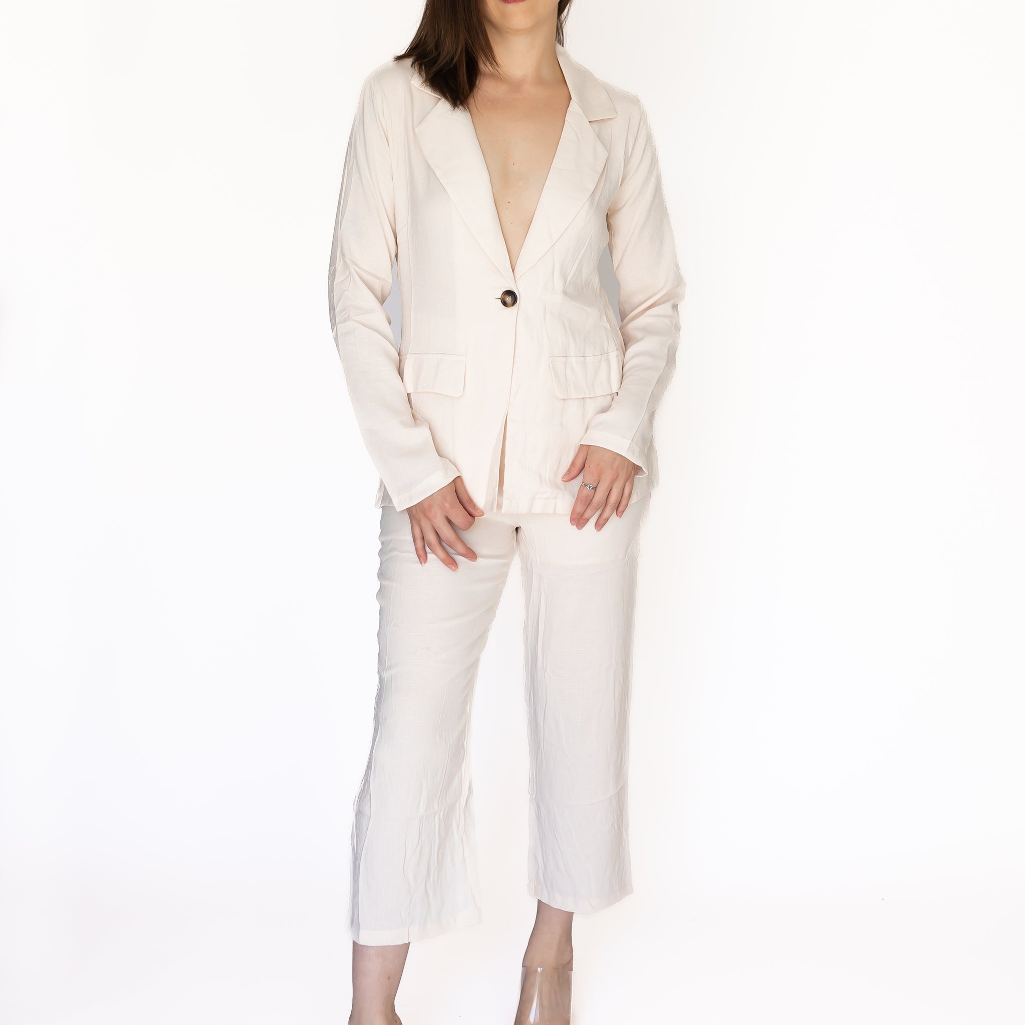 Malika Suit in Champagne